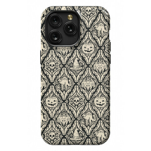 Spooky Vintage Halloween Pattern Phone Case